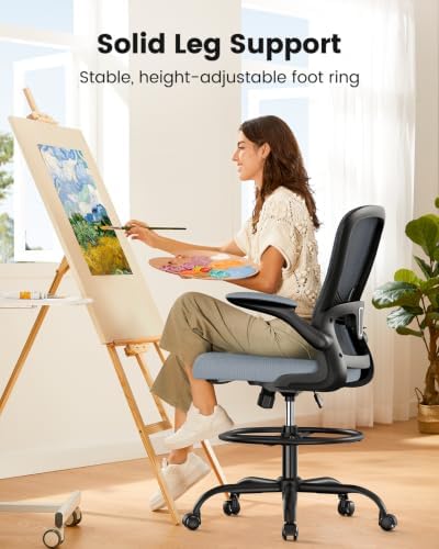 ErGear Drafting Chair, Tall Office Chair - Image 5