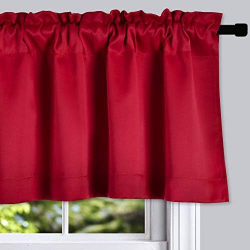 DONREN Red Christmas Valances for Windows - Image 2