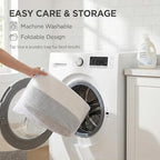 JMvicyroam 115L Extra Large Machine Washable Cotton Rope Blanket Basket - Image 5