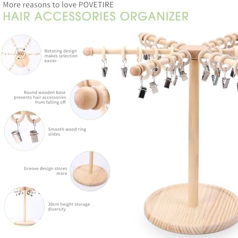 POVETIRE Headband Holder Bow Organizer - Image 4