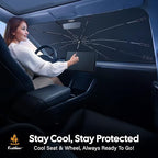 EcoNour Foldable Windshield Sun Shade & Window Tint Fit - Image 5