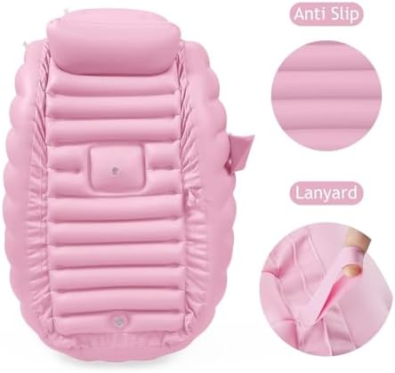 PandaEar Inflatable Baby Bathtub, Portable Travel Bath Tub - Image 4