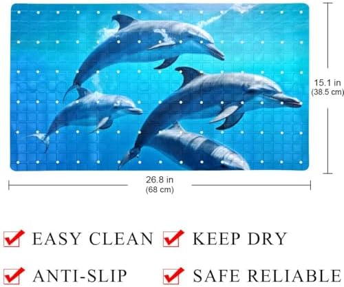 Non Slip Shower Mat Bathtub Mat 15.1x26.8 Inch, Quick Dry Bath Mat - Image 3