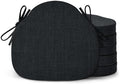 Shinnwa Kitchen Chair Cushions Set of 6, High-Resilience Foam Windsor Seat Pads by Shinnwa