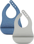 Lalo The Bib, Adjustable Non-Toxic Silicone Baby Bib by Lalo