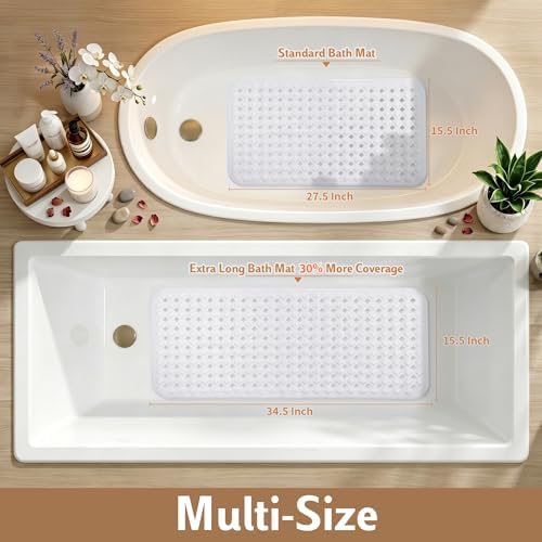 Yimobra Bathtub Mat Non Slip, Long Anti Slip Bath Tub Mat - Image 6