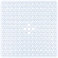Square Shower Mat Bathtub Mat Tub Bath Mat Non Slip Clear 21"x21" by NaolotureHome