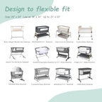 3 Pack Stretchy Bassinet Sheets 20" x 33" Compatible - Image 4