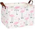 Flamingo Pink Basket Nursery Storage Basket Rectangular Cute Pattern Storage by DDBASKET