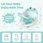Baby Bath Seat for Babies 6 Months & up, Non-Slip Infant Bathtub Seat - Image 7