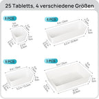 Vtopmart 25 Pack Plastic Drawer Organizers - Image 2