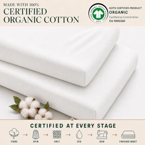 GOTS Organic Bassinet Sheets Compatible - Image 4