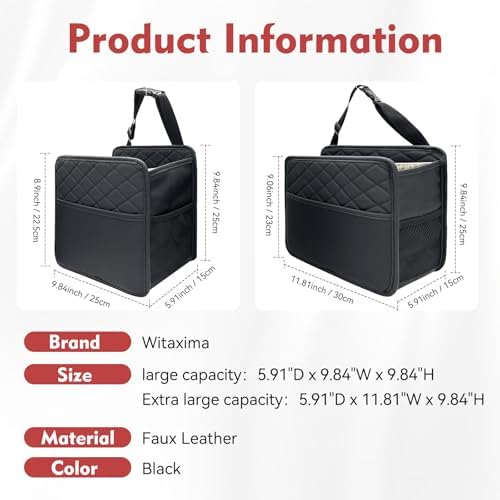 Witaxima Upgraded Extra Large Car Seat Organizer Backseat - Image 7