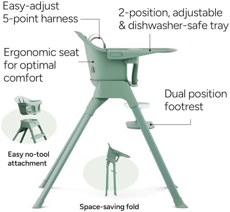 Mompush Olli 7-in-1 Convertible High Chair - Image 4