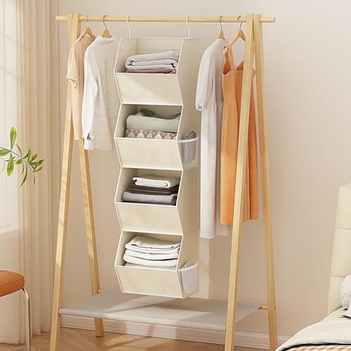 4 Shelf Hanging Closet Organizer Closet Storage - Image 2