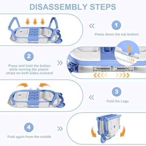 TPN Collapsible Baby Bathtub, Baby Bath Tub - Image 5