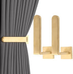 Groleca 2 Pack Metal Curtain Holdbacks, Curtain Tiebacks Hooks by GROLECA