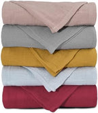 Muslin Receiving Blankets 5 Pack, Soft Swaddle Wraps by LYRICHOMBABY