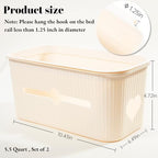 Bedside Storage Box Bin Organizer Diaper Caddy Organizer - Image 2