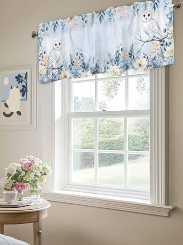 Vandarllin Blue Christmas Valance Curtains - Image 5