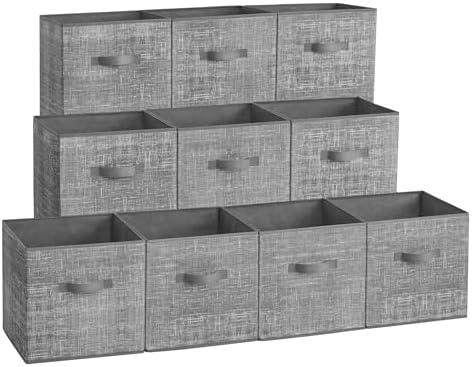 SONGMICS Storage Cubes, 13-Inch Foldable Closet Organizers by Unknown
