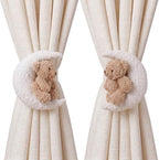 Chumia 2 Pack Moon Bear Curtain Tiebacks Cute Nursery Decor by Chumia