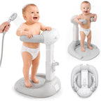 Baby Shower Stand with Anti-Pinch Silicone & Anti-Slip Base, Foldable Baby Bath by Unknown