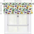 Dinosaur Cartoon Animal Room Window Valance 54x18 Inch - Image 4