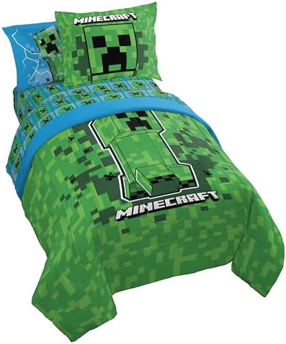 Jay Franco Minecraft Creeper Twin Comforter Set by JayFranco