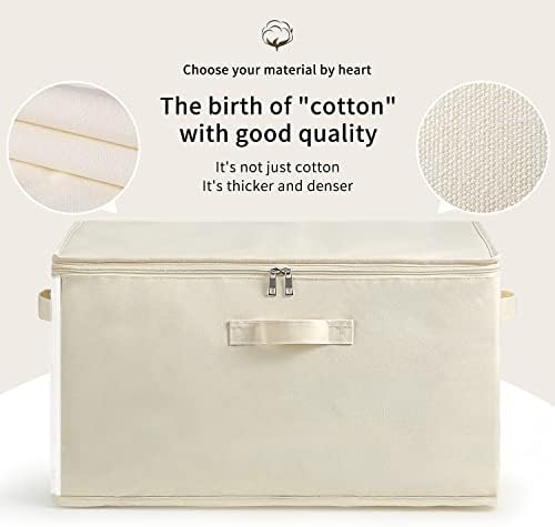 2 Pack Canvas Comforter Storage Bags - Image 2