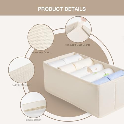 Criusia Drawer Organizer Clothes, 21 Pack Dresser Organizer - Image 4