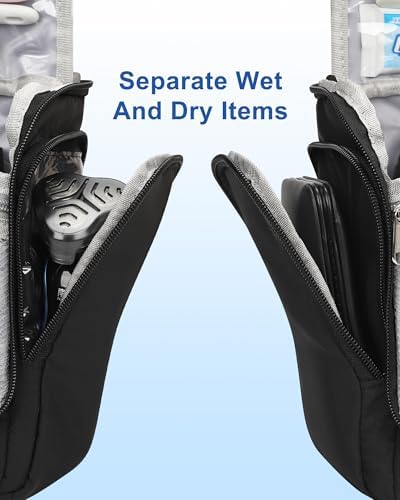 Relavel Hanging Toiletry Bag for Men and Women, Travel Toiletries Bag - Image 3
