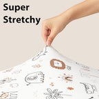 Baby Bassinet Sheets, 3 Pack Fitted Bassinet Mattress Sheets, Compatible - Image 4