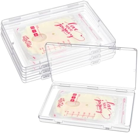 GRETJOB 4 Pcs Clear Freeze Flat Breastmilk Storage Organizer, Space Saving by Unknown
