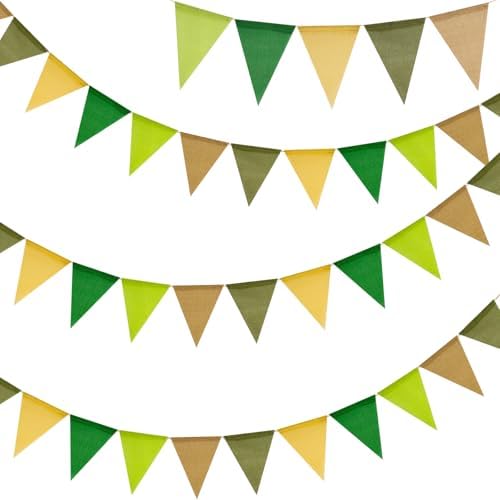 G2PLUS Pennant Banner Triangle Flag Bunting Garland Sage Green Flags 36PCS by G2PLUS