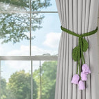 2 Pack Boho Handmade Flower Curtain Tiebacks Curtain Holdbacks - Image 7