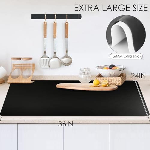 Extra Large Silicone Mat for Kitchen Counter 36" x 24" Silicone Table Mat for - Image 5