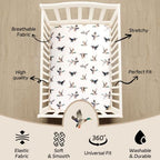 4 Pack Mallard Duck Baby Crib Sheets Neutral Unisex Breathable Fitted Nursery - Image 4
