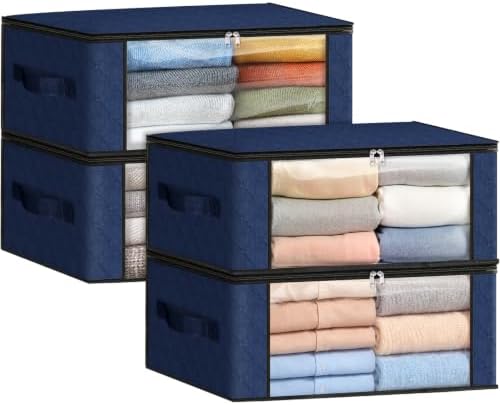 Fab totes 35L Closet Organizers, Foldable Under Bed Storage Containers by Fabtotes