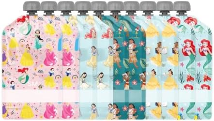 Simple Modern Reusable Baby Food Pouches, Toddlers | 5oz | Disney Princess by Unknown