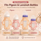 3 Pack Baby Bottle Handles & Holders - Image 2