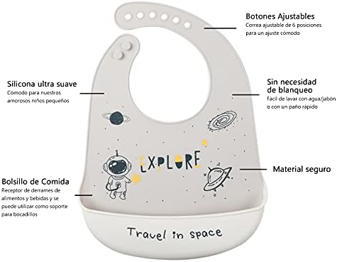 Baby Silicone Feeding Bibs - Image 4