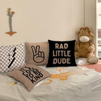 Brown Boy Pillow Covers 18x18 - Image 4