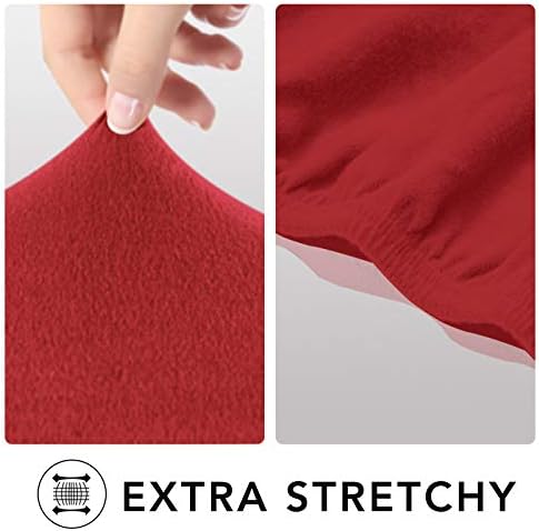 PureFit Stretch Loveseat Covers Fleece Couch Covers - Image 4