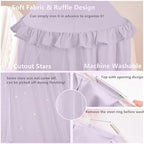 Princess Bed Canopy for Girls, Double Layer Canopy Fits Twin/Full Bed - Image 6