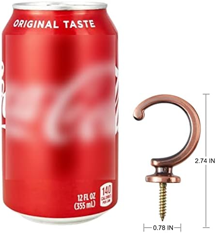 DeSS 4 Pack Curtain Holdbacks Curtain Tiebacks Hooks Wall Mounted Curtain Hooks - Image 7