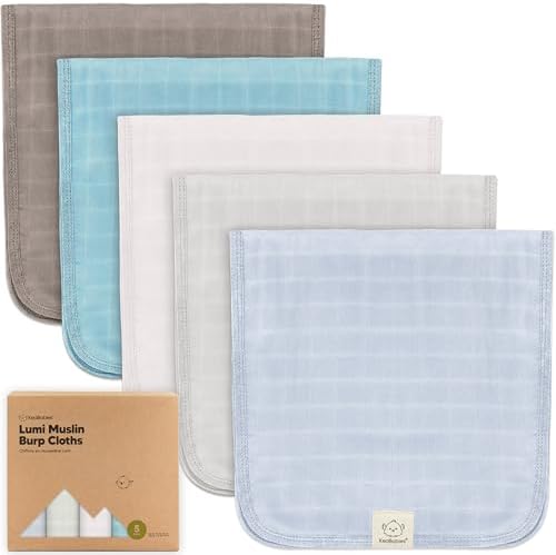 KeaBabies Cotton Muslin Burp Cloths Baby Boy by KeaBabies