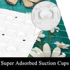 Bath Tub Shower Mat, Washable Bathtub Floor Mats, Suction Cups and Drain Holes - Image 3