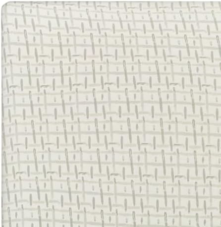 Crane Baby Neutral Hashtag Fitted Crib & Toddler Sheet, 100% Cotton, Breathable - Image 6