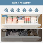 Criusia Drawer Organizer Clothes, 21 Pack Dresser Organizer - Image 3